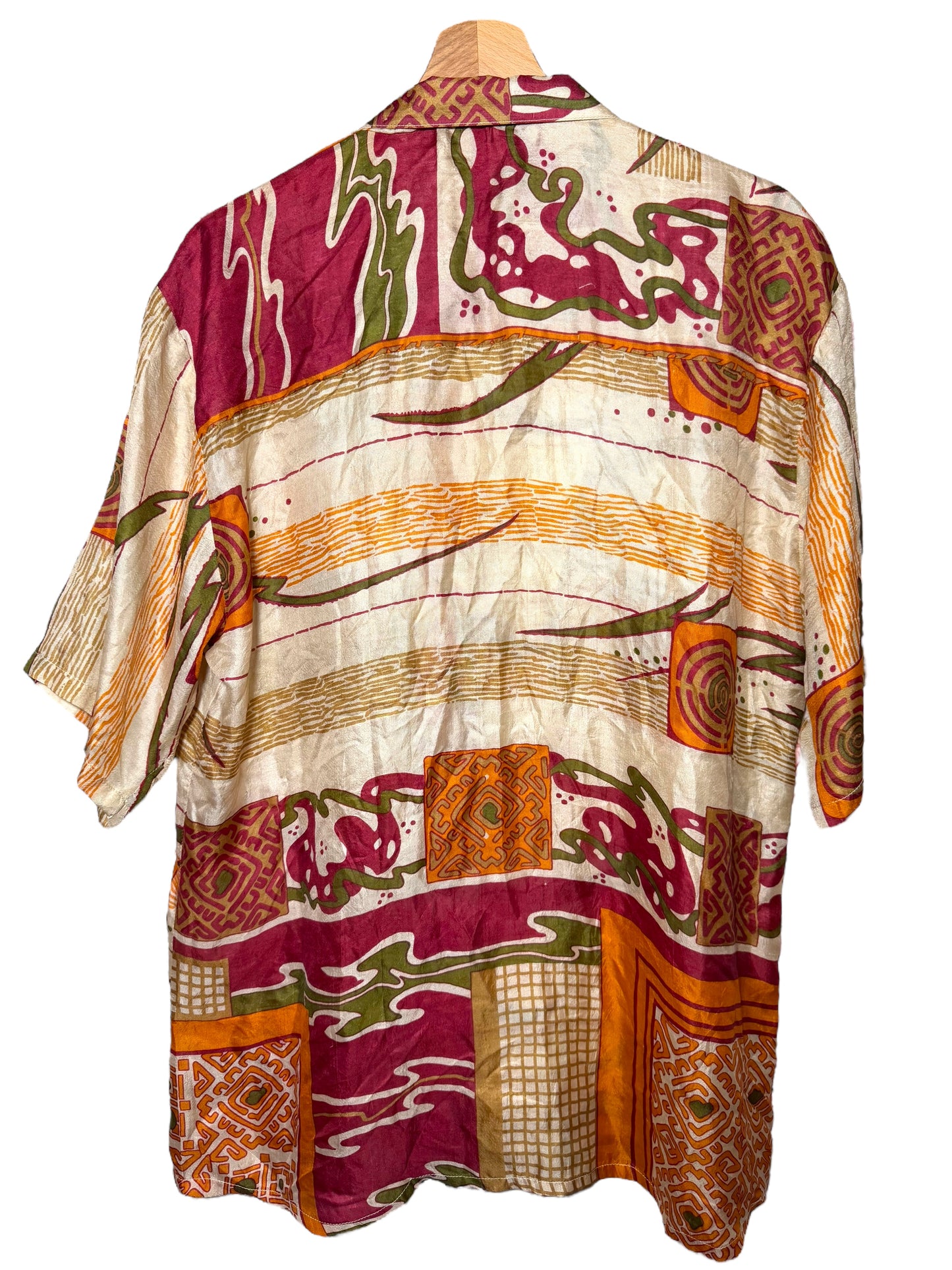 Camicia vintage in seta, taglia M