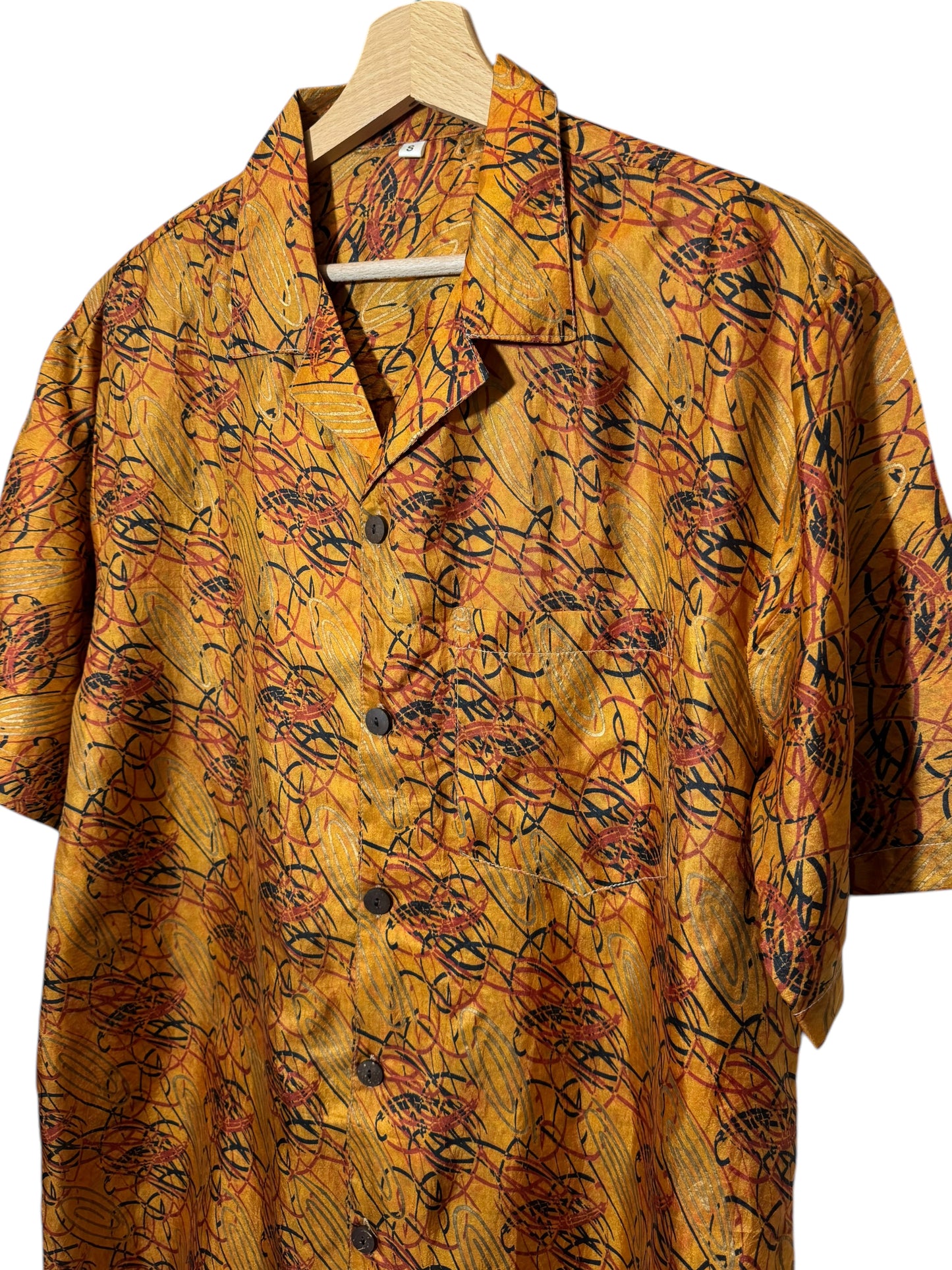 Camicia vintage in seta, taglia S