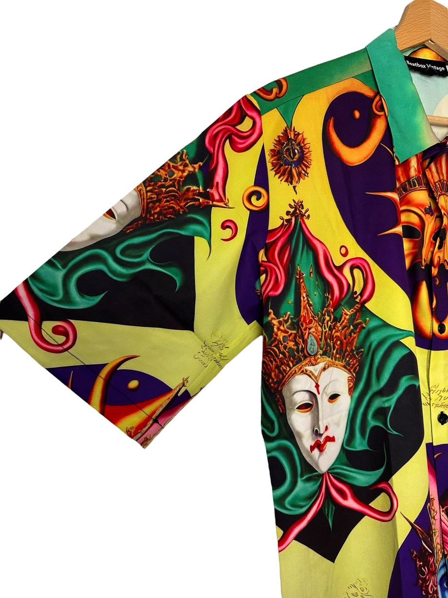 Chemise beatbox à double face beatbox vintage