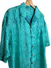 Camicia vintage in seta, taglia XL