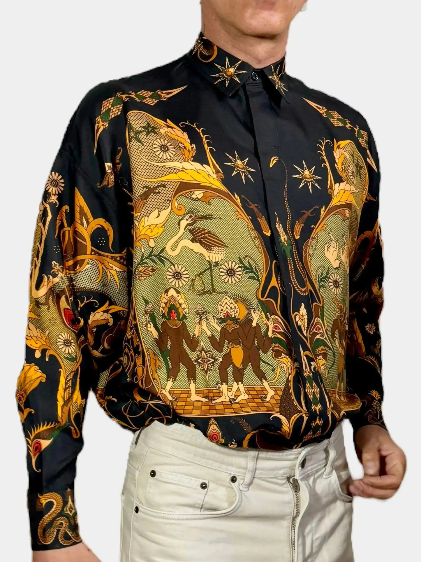 Camicia Fractal in seta Beatbox vintage