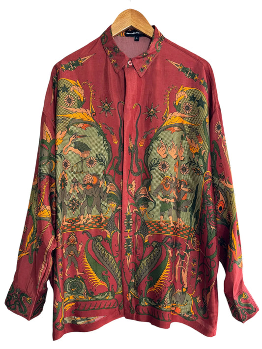Camicia Fractal red version Beatbox vintage