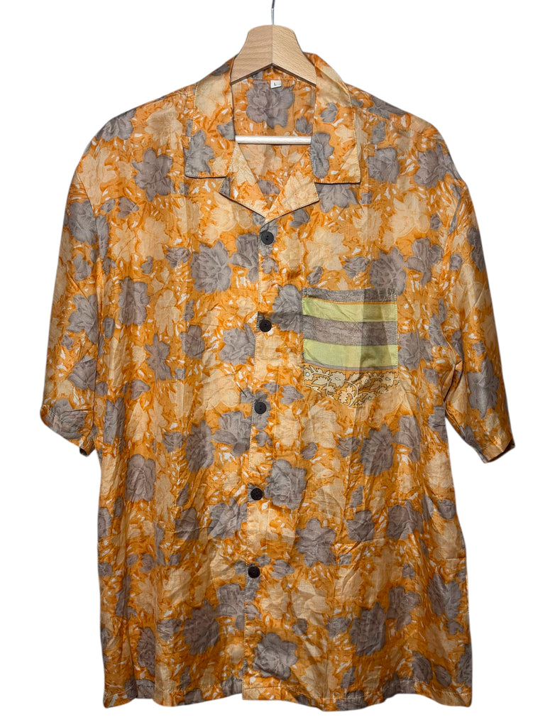 Camicia vintage in seta, taglia L