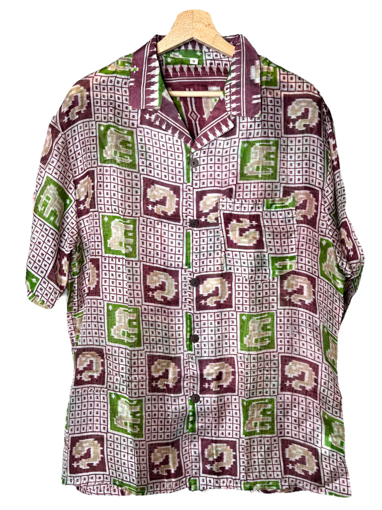 Camicia vintage in seta, taglia S