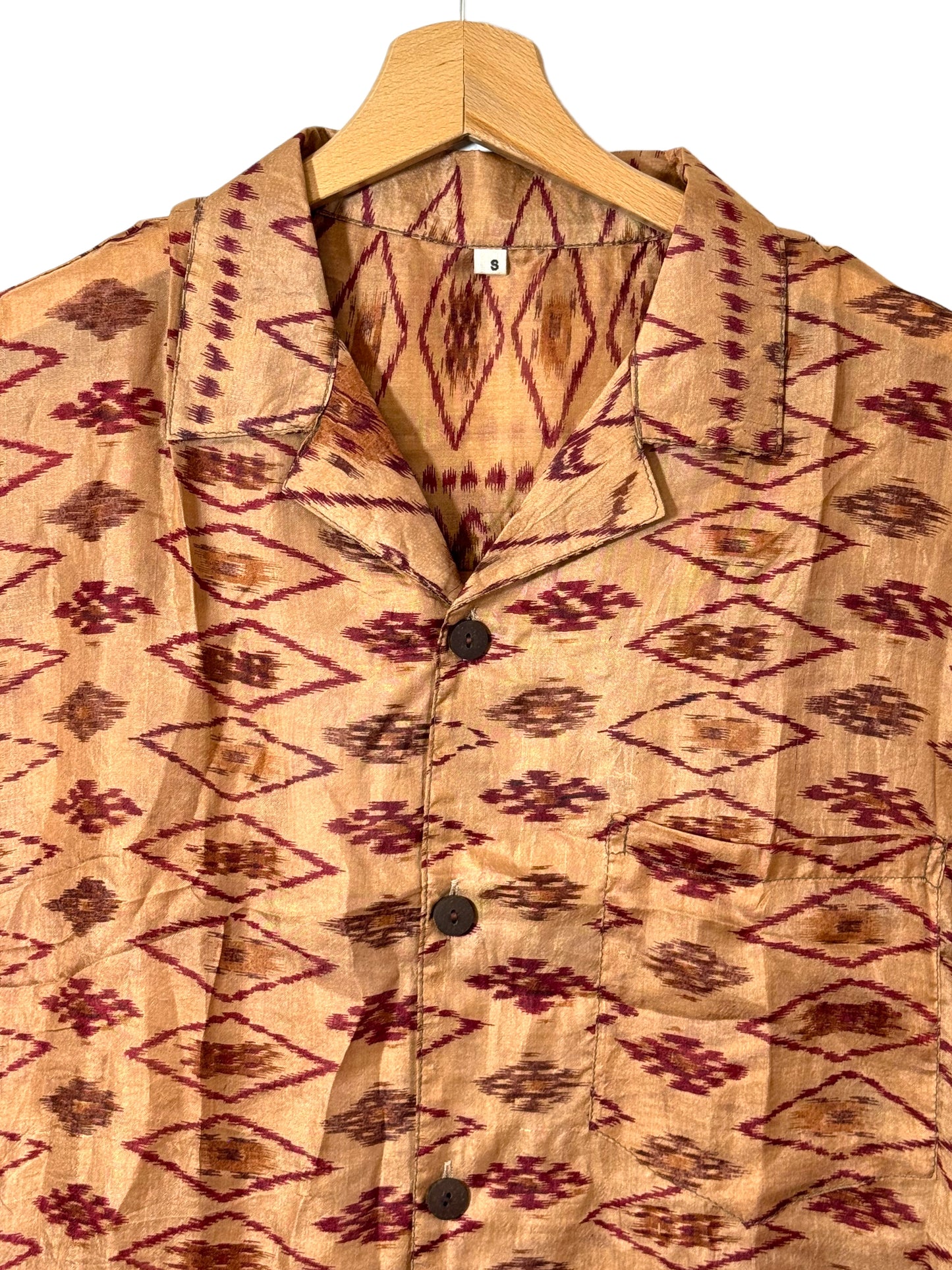 Shirt made with vintage silk (S)