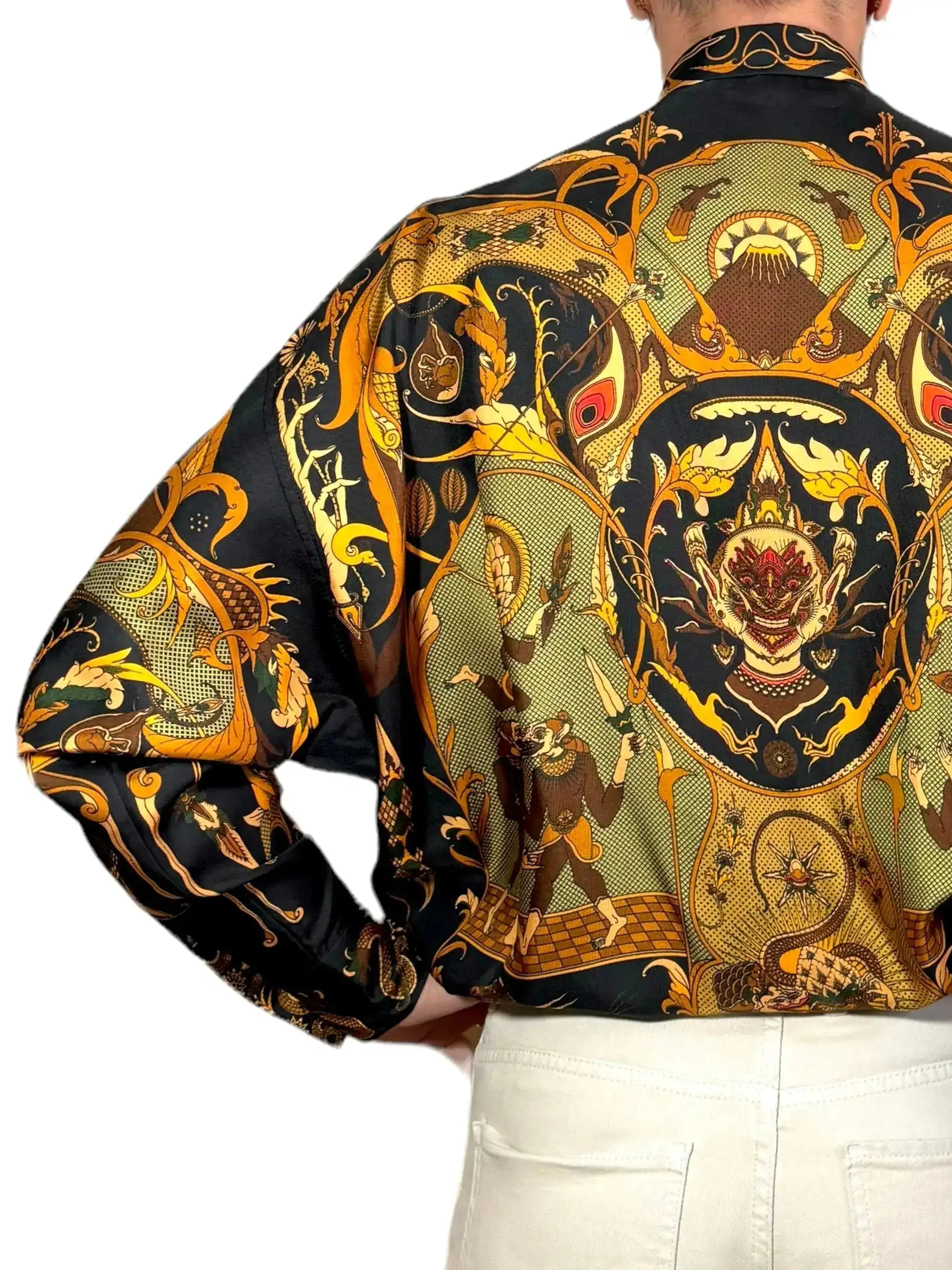 Camicia Fractal in seta Beatbox vintage