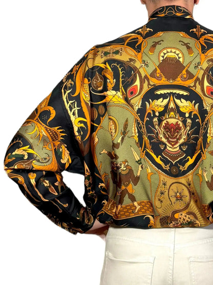 Camicia Fractal in seta Beatbox vintage