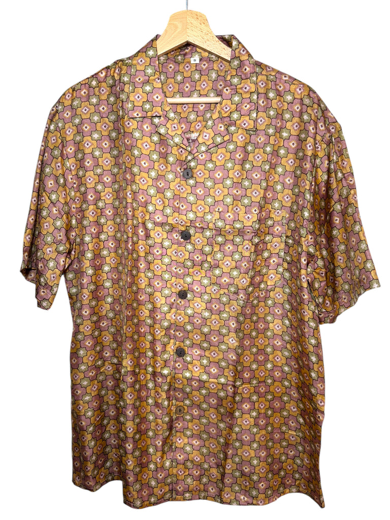 Camicia vintage in seta, taglia L