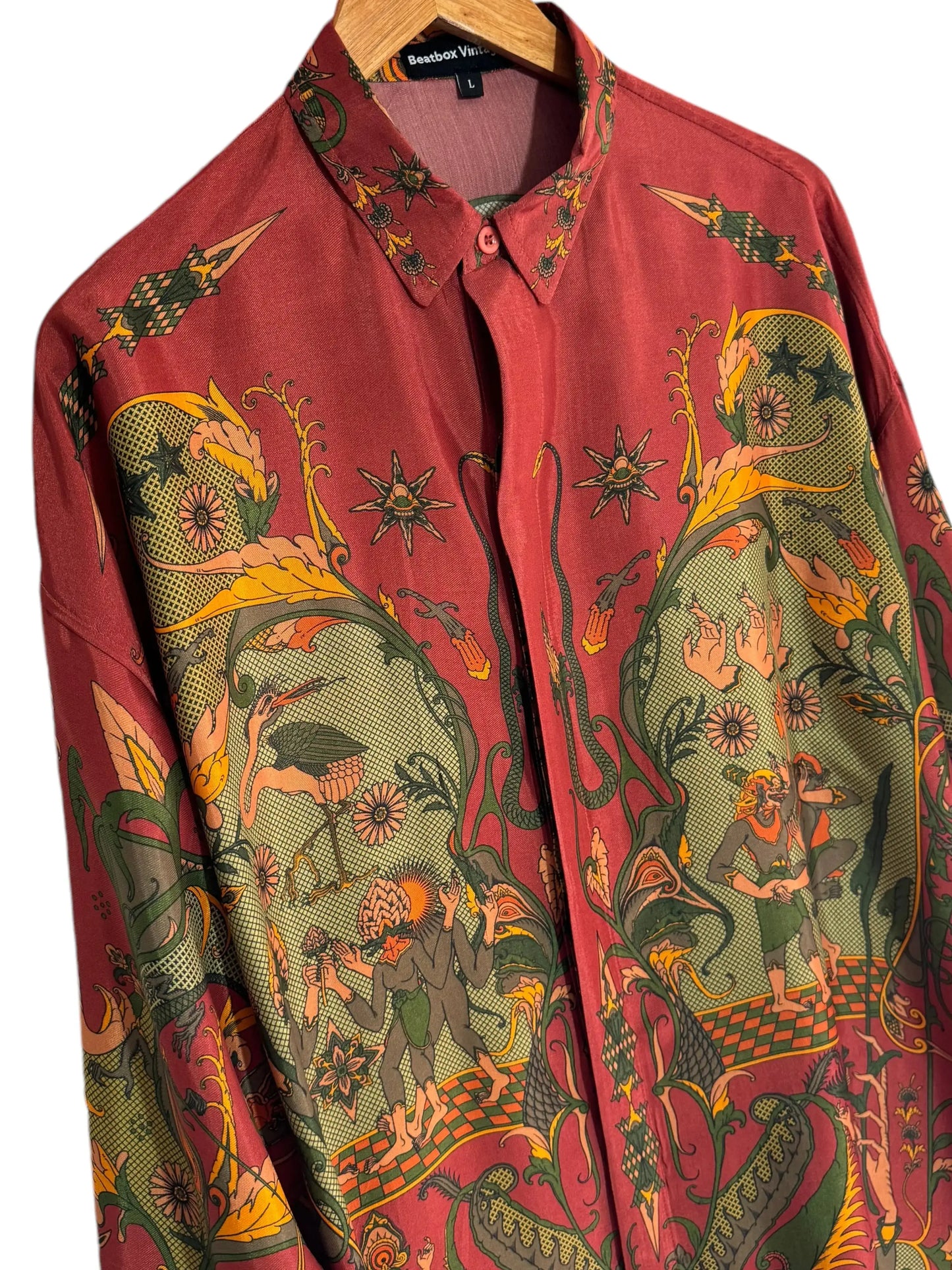 Camicia Fractal red version Beatbox vintage