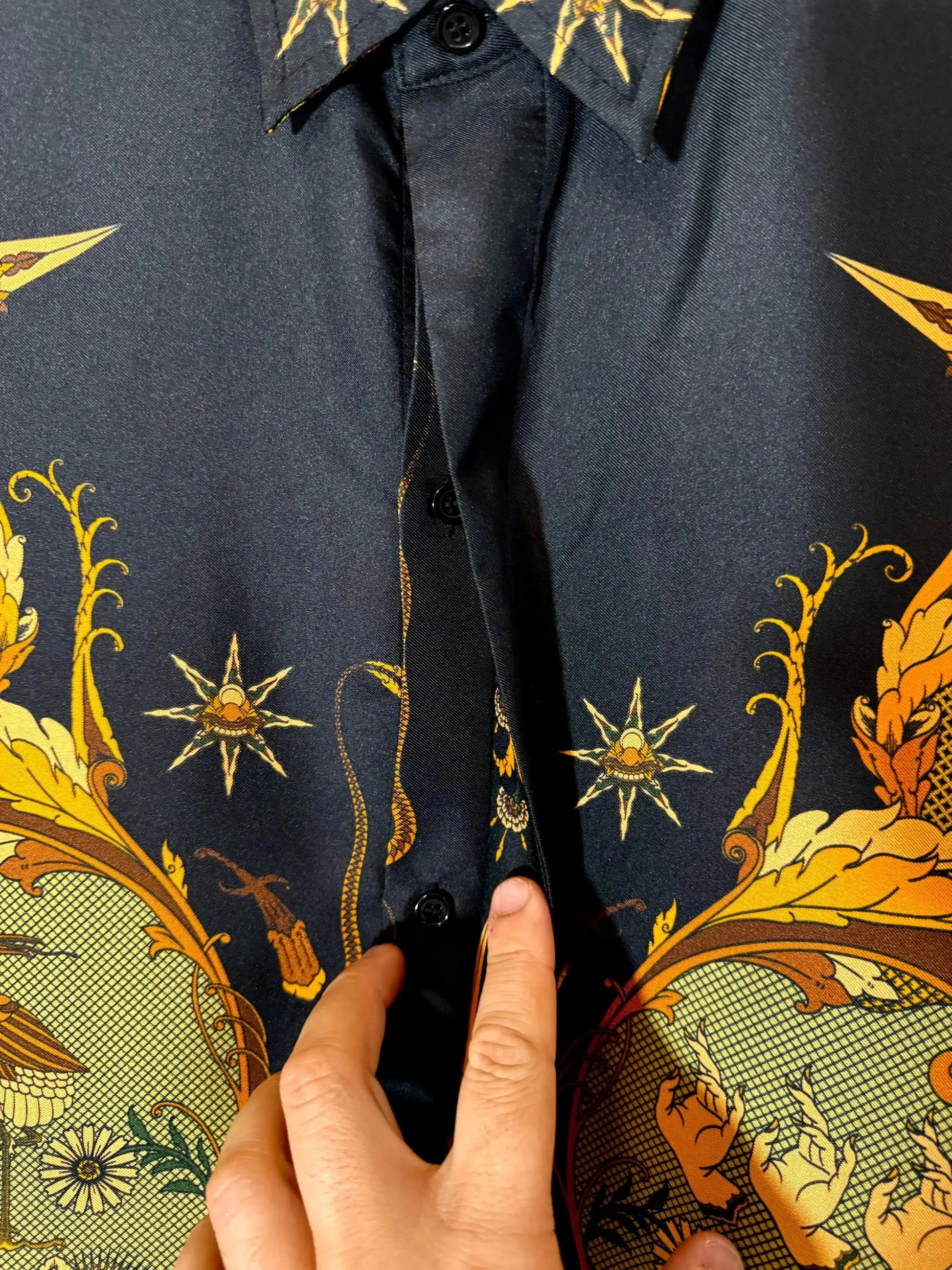 Camicia Fractal in seta Beatbox vintage