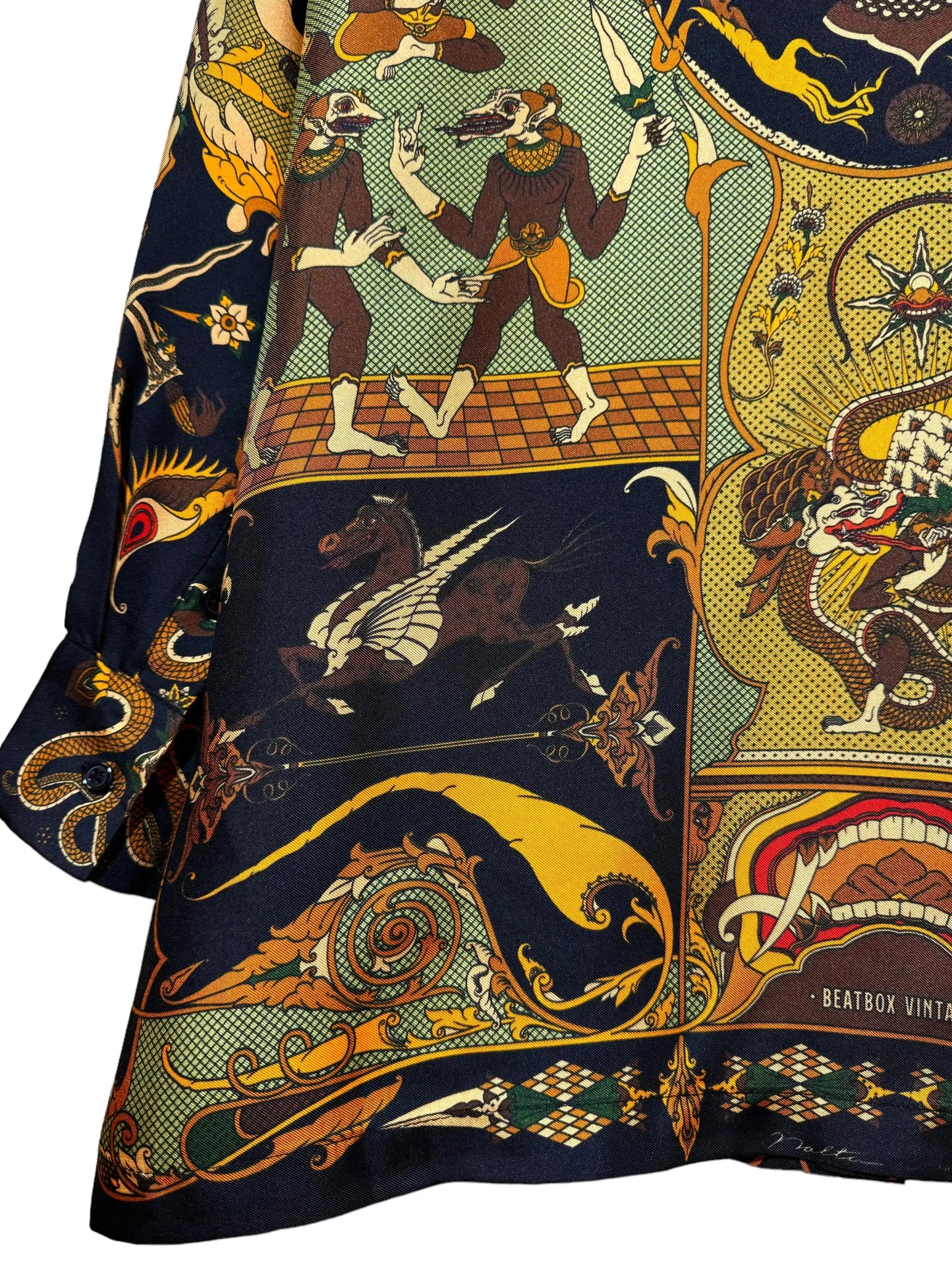 Camicia Fractal in seta Beatbox vintage