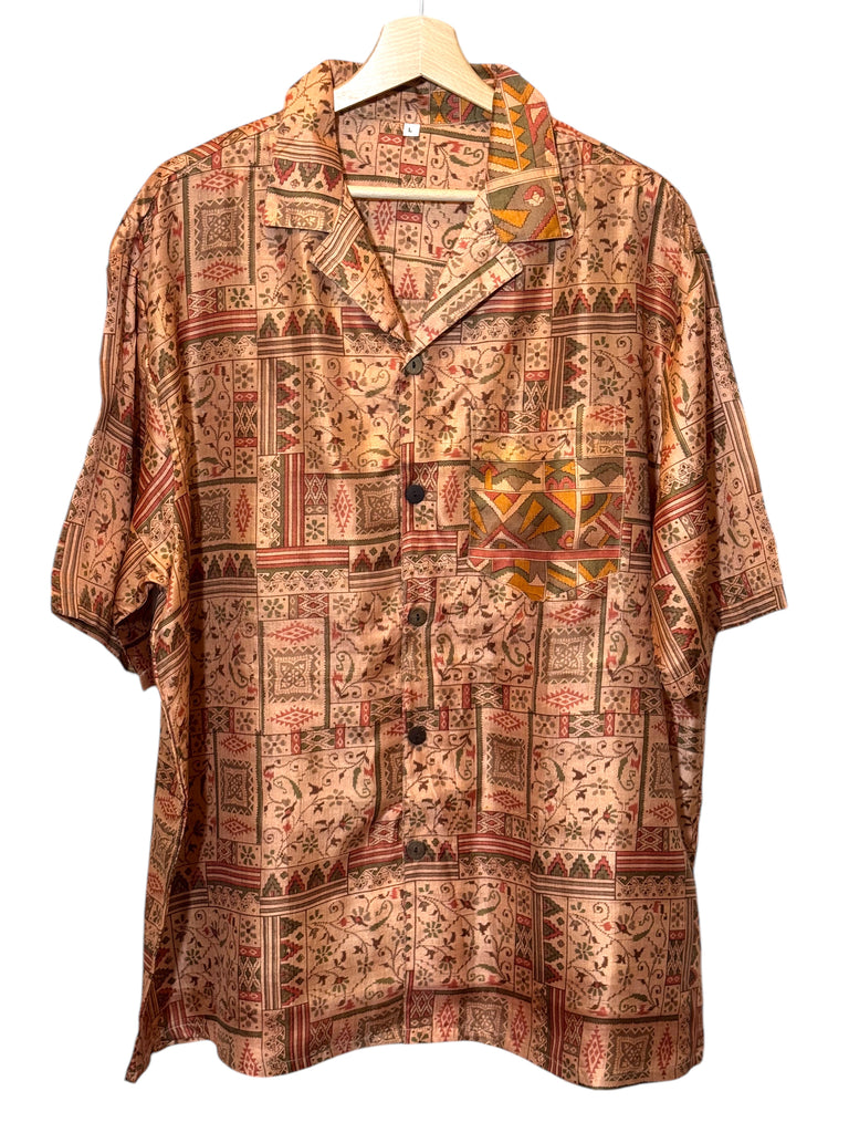 Camicia vintage in seta, taglia L