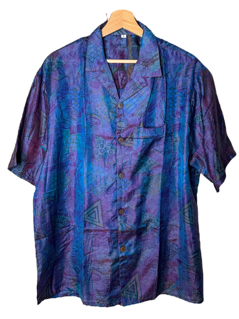 Camicia vintage in seta, taglia S