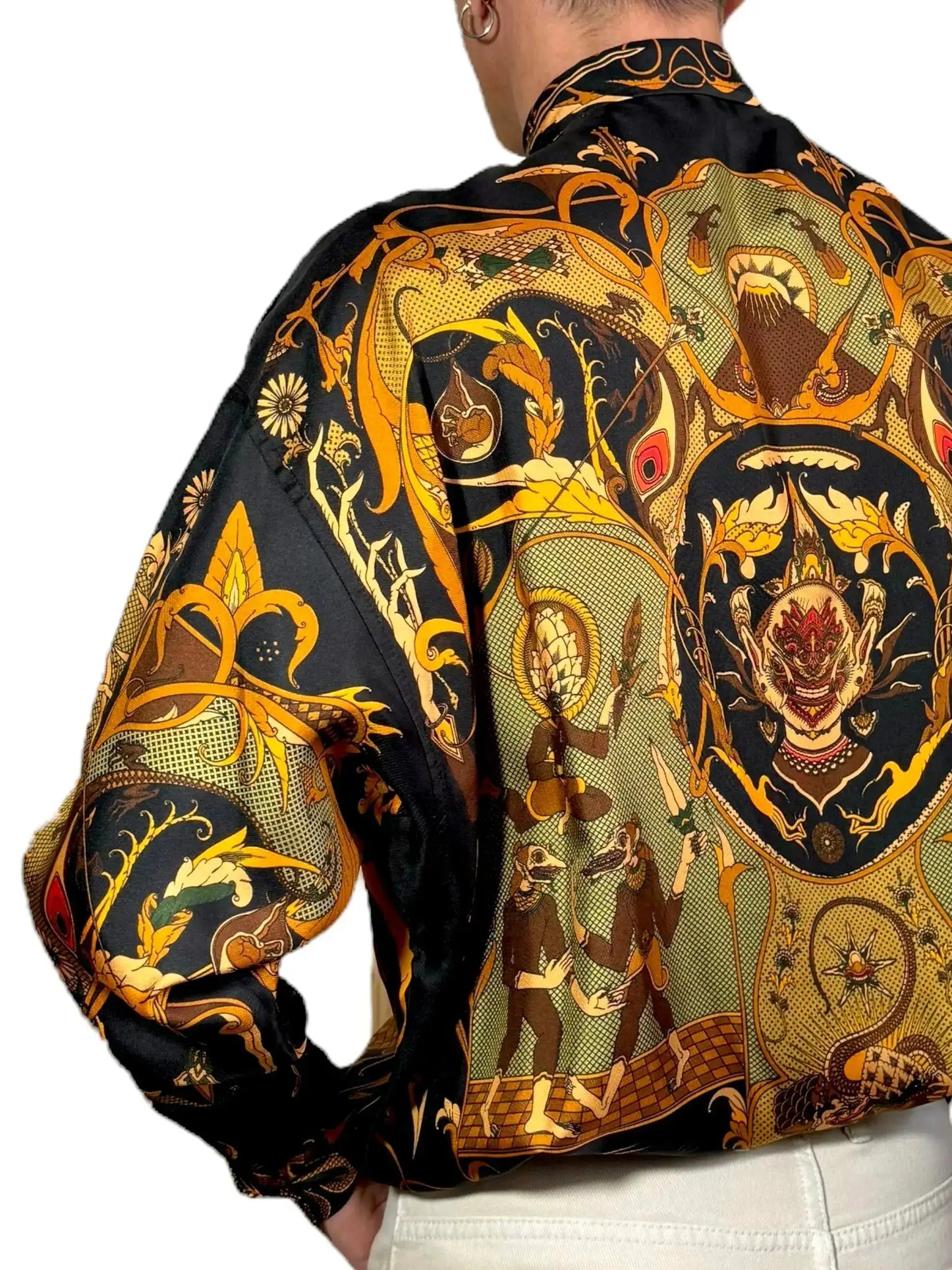 Camicia Fractal in seta Beatbox vintage