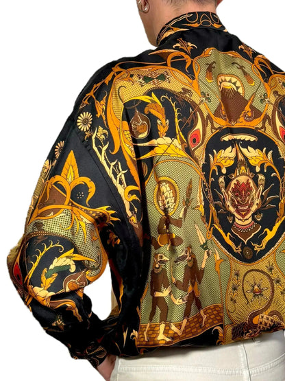 Camicia Fractal in seta Beatbox vintage