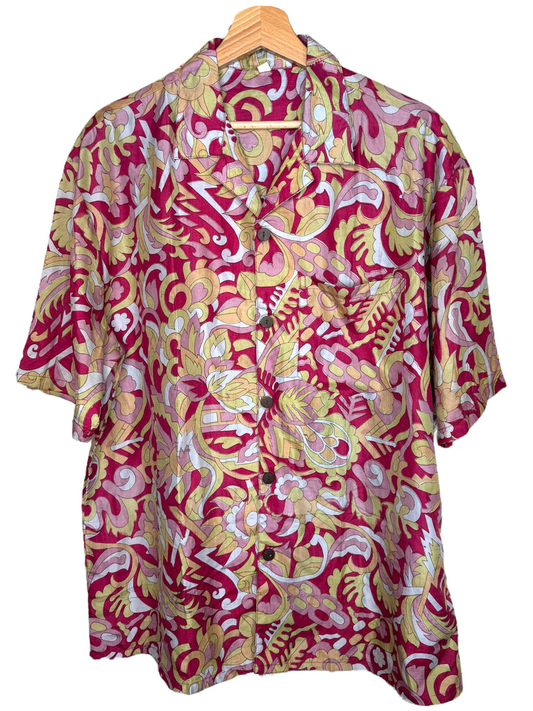 Camicia vintage in seta, taglia M