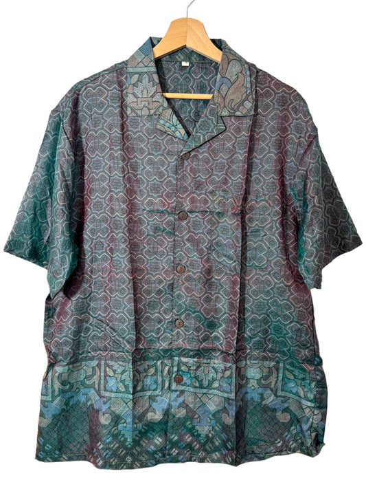 Shirt made with vintage silk (S)