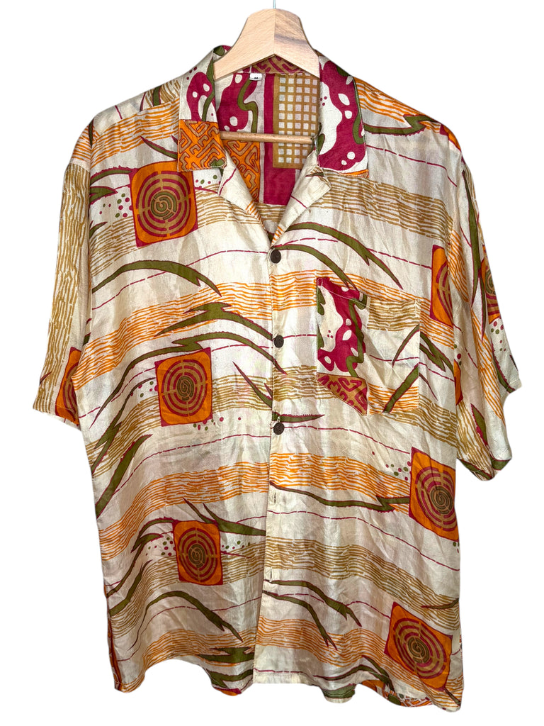 Camicia vintage in seta, taglia M