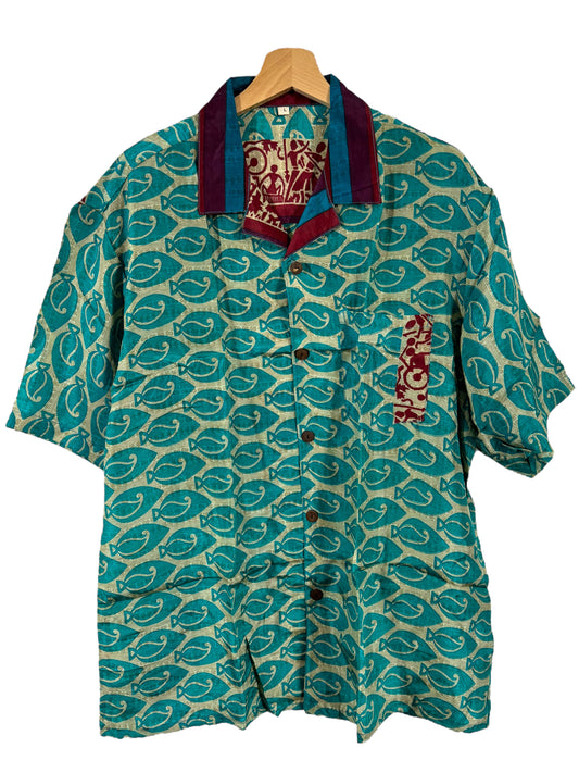 Camicia vintage in seta (L)