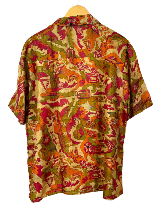 Shirt made with vintage silk (L)