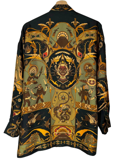 Camicia Fractal in seta Beatbox vintage