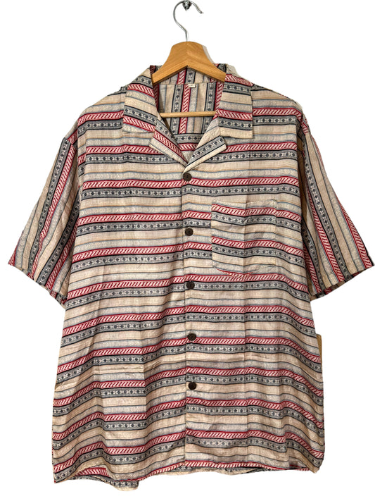 Camisa hecha con seda vintage (L)