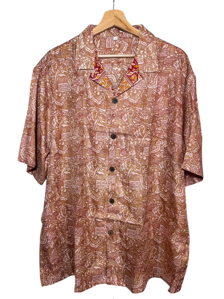 Camicia vintage in seta, taglia L